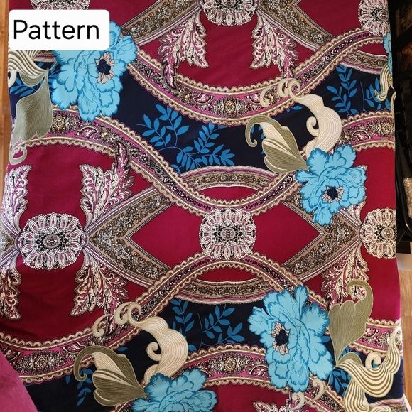 Women's Plus Size 5X Floral Print SharkBite Tunic Blouse NWOT - Picture 5 of 7